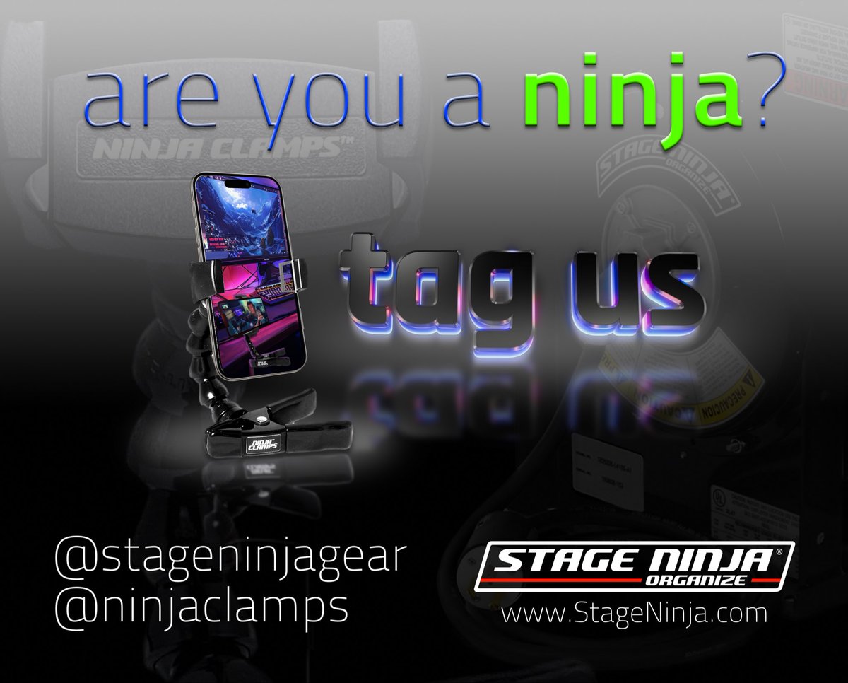 Are you a ninja? 
Tag us.

Going to LDI? Visit us. 
Booth 1416.

#ldishow #stageninja #RetractableCables #TechAccessories #EventProduction #AudioVisual