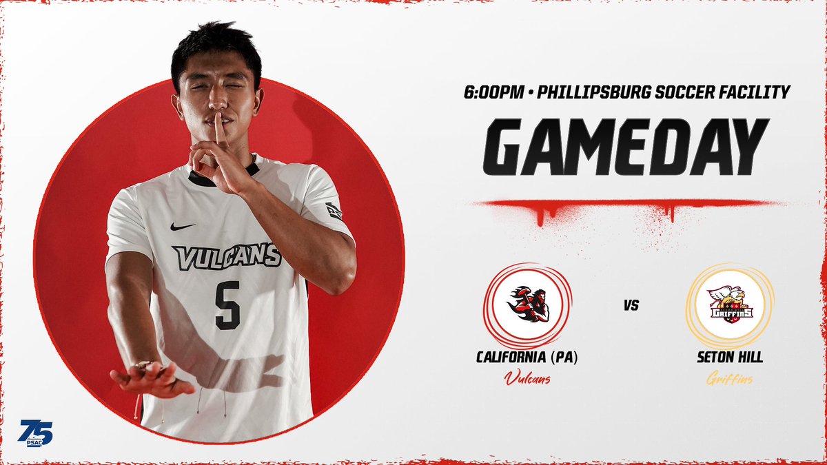 MSOC: The Vulcans return home for the first time in two weeks when they host Seton Hill in PSAC West action on Wednesday evening!

🗓️ Oct. 8 (Wed)
⌚️ 6PM
🆚 Seton Hill
📍 Phillipsburg Soccer Facility
📈 tinyurl.com/n3mjntsb