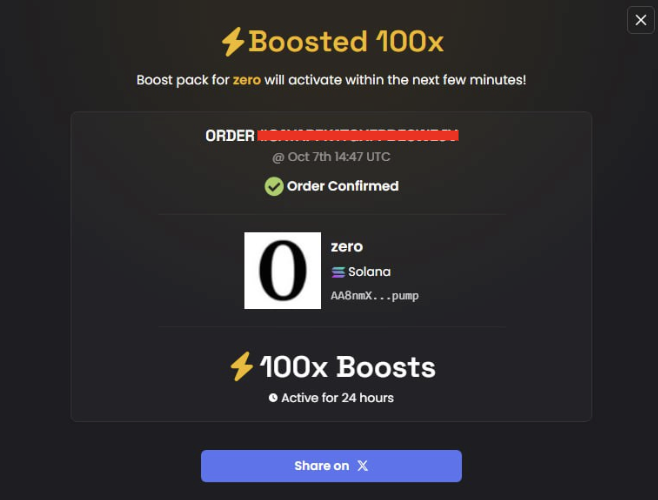 Another⚡100 added to Dex