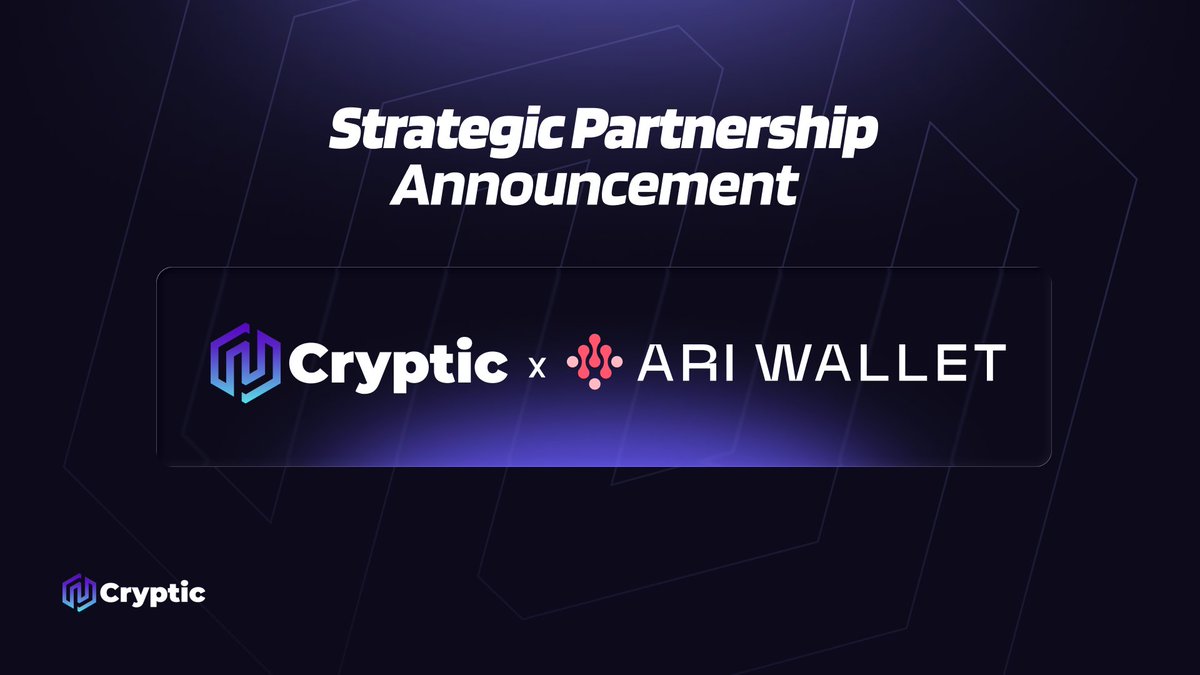 Cryptic_Web3's tweet image. Strategic Partnership Announcement 🤝
@Cryptic_Web3 x @Ari_Wallet_
We’re proud to announce our partnership with Arichain, a multidimensional Layer 1 blockchain designed to solve one of Web3’s biggest challenges: fragmentation.
Together, we’re aligning on a shared vision of a…