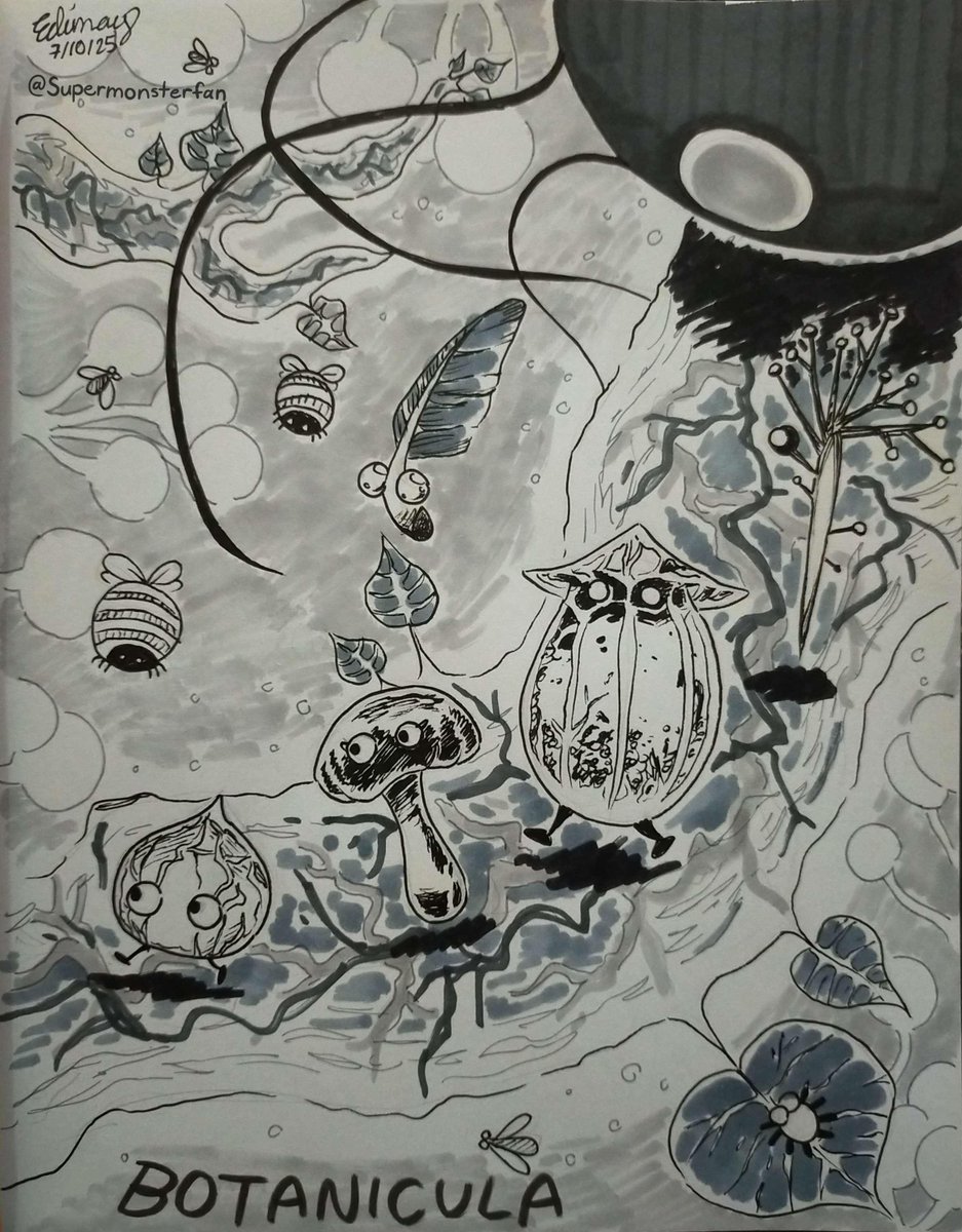 Edimay8's tweet photo. #Botanicula #fanart #traditionalart #Inktober https://t.co/j2VfwhqR9G