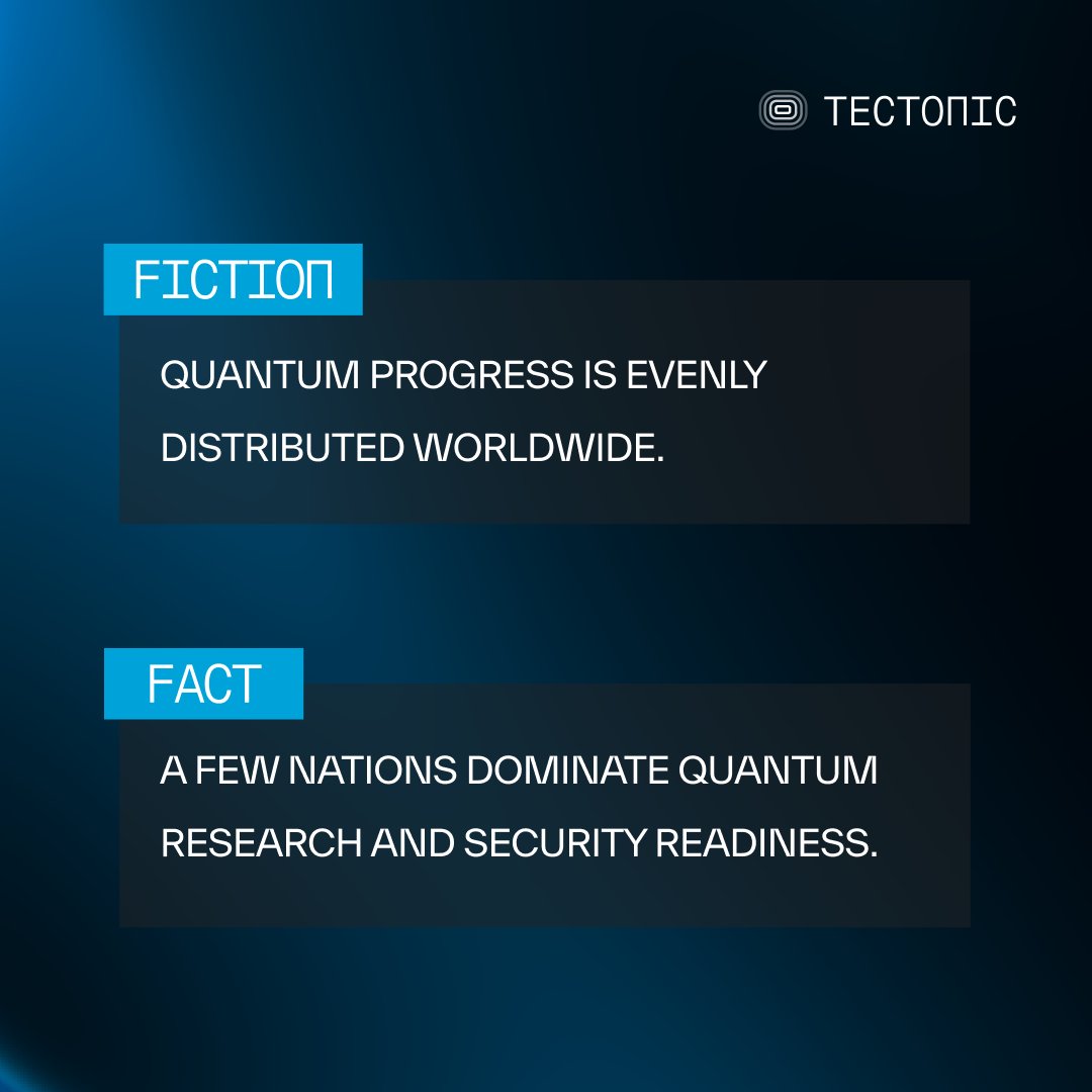 tectonicxyz's tweet image. Quantum is a race. Leadership today determines security tomorrow.