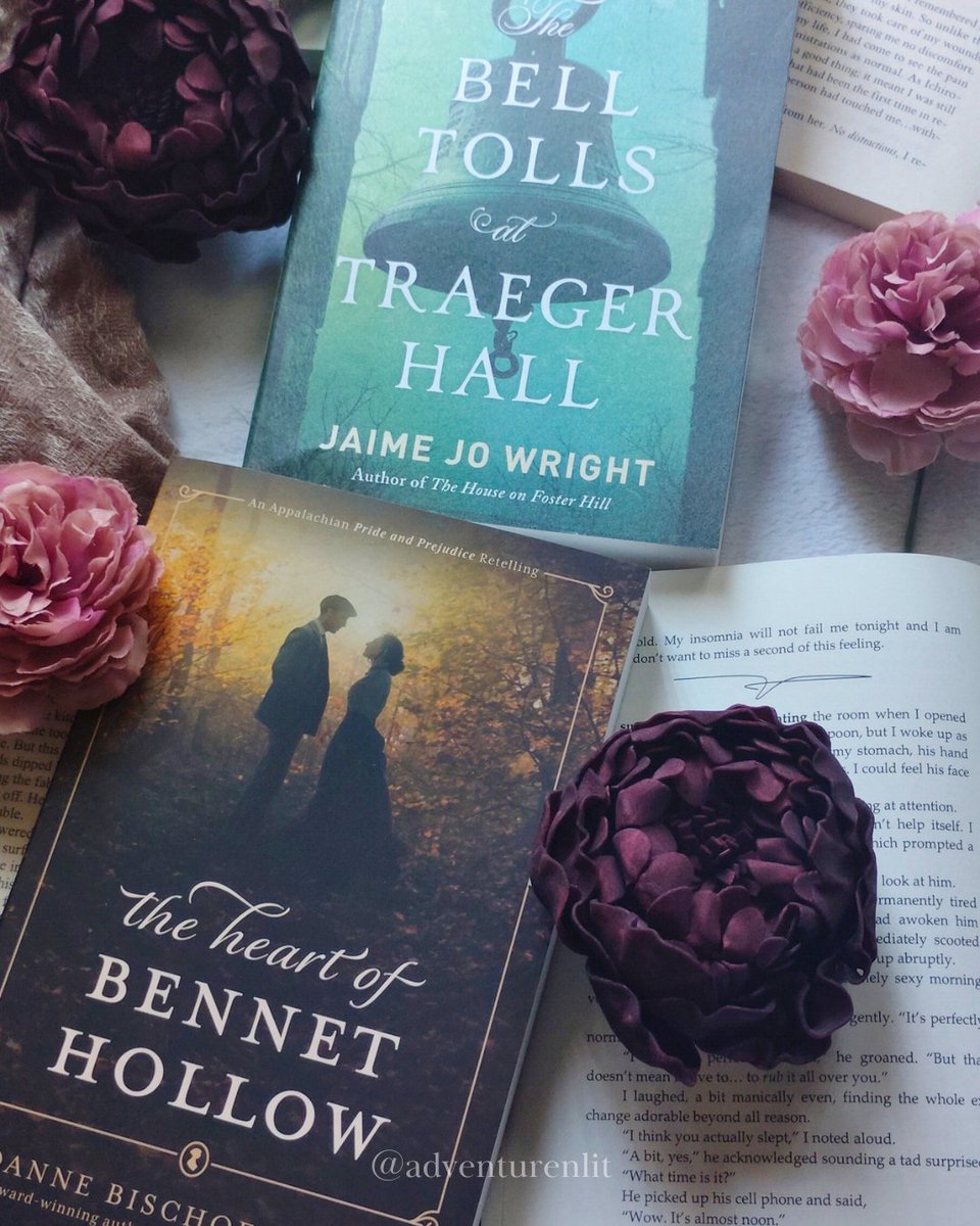 Two stories on my reading stack this week:
📘 The Bell Tolls at Traeger Hall — gothic mystery &amp; family secrets.

💛 The Heart of Bennet Hollow — Appalachian Pride &amp; Prejudice retelling.

Perfect mix of eerie + heartwarming for October nights. ☕🍂
What are you reading this week?