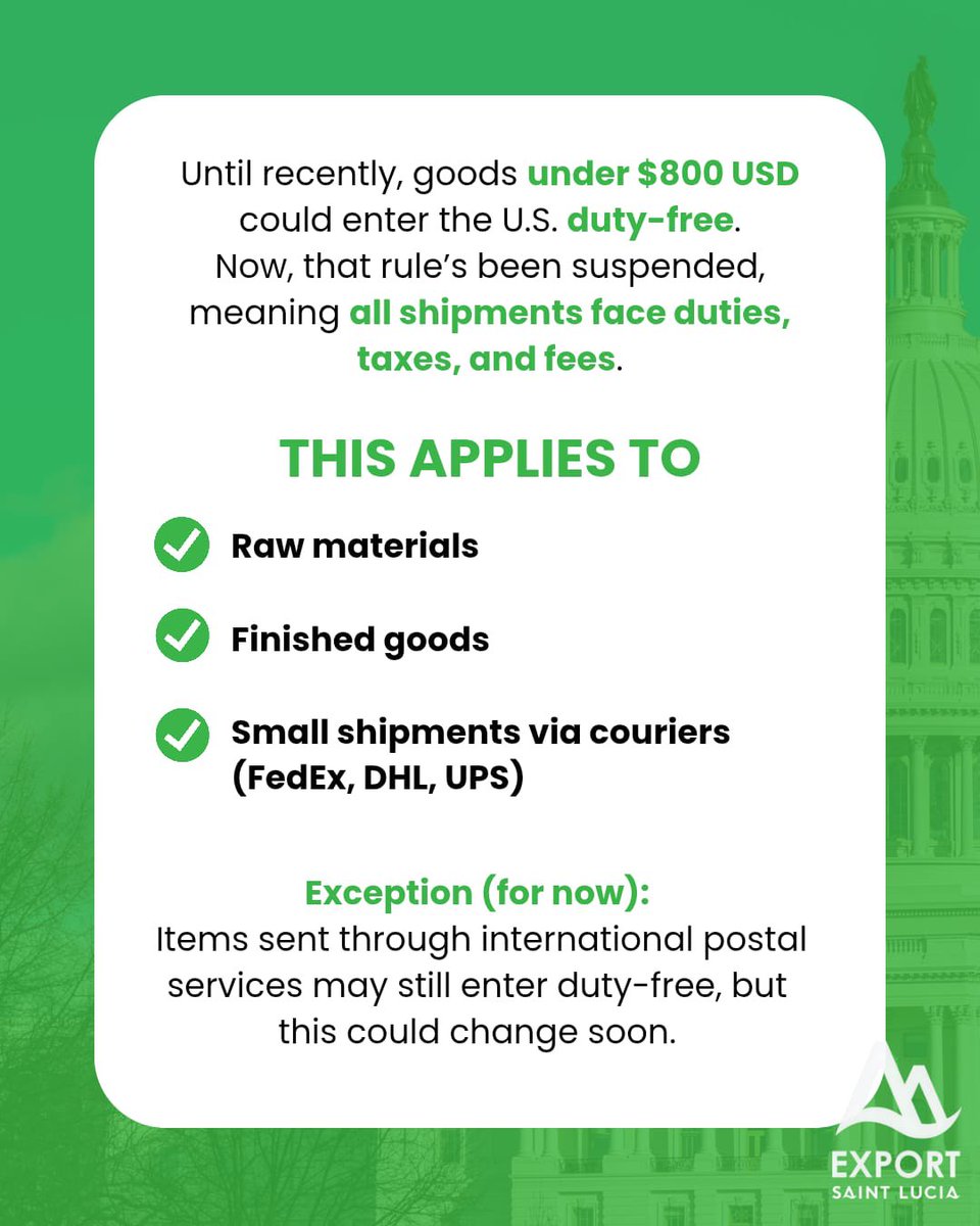 Export Saint Lucia tweet media