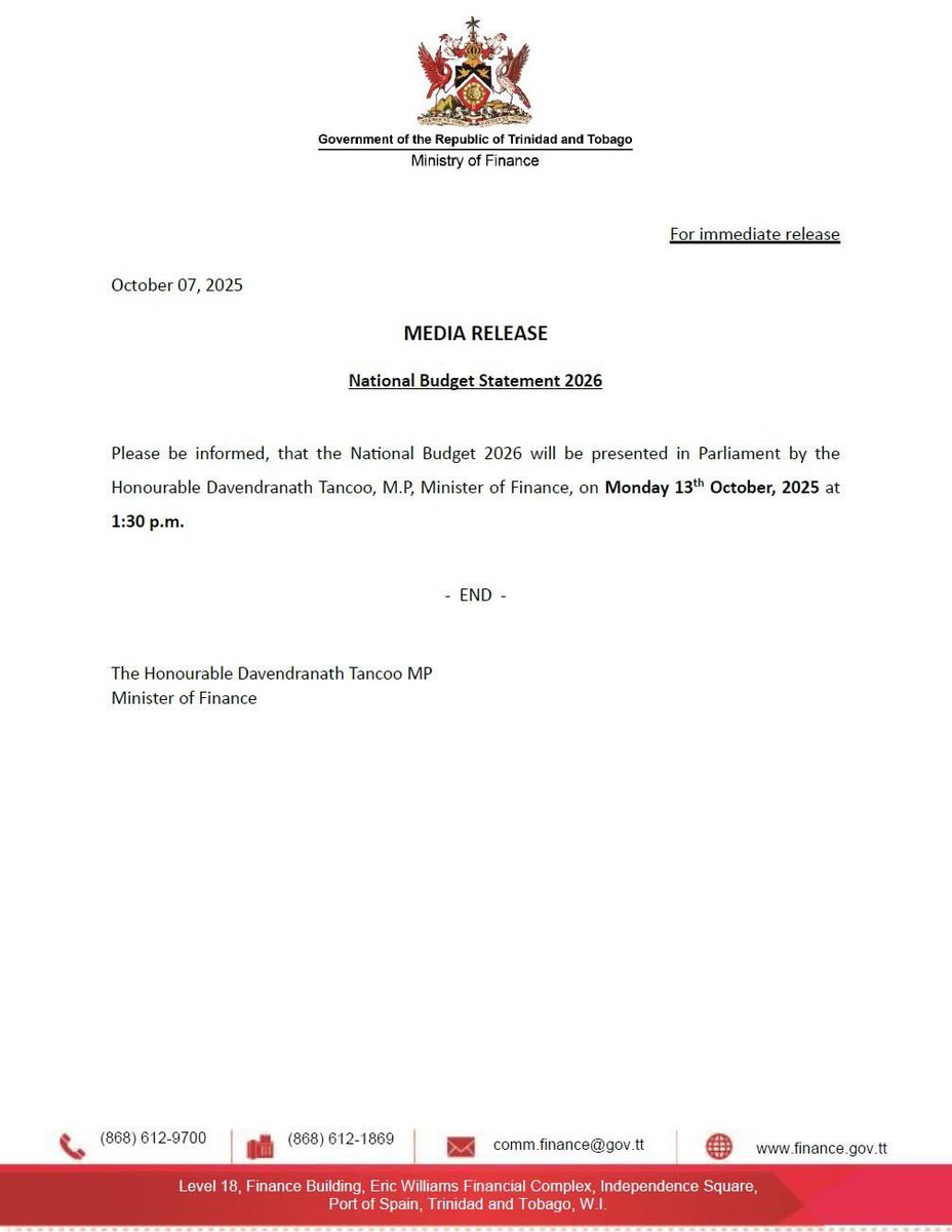 Ministry of Finance’s social media pages had to have been the most stalked page of the day! Anyway, it’s official!