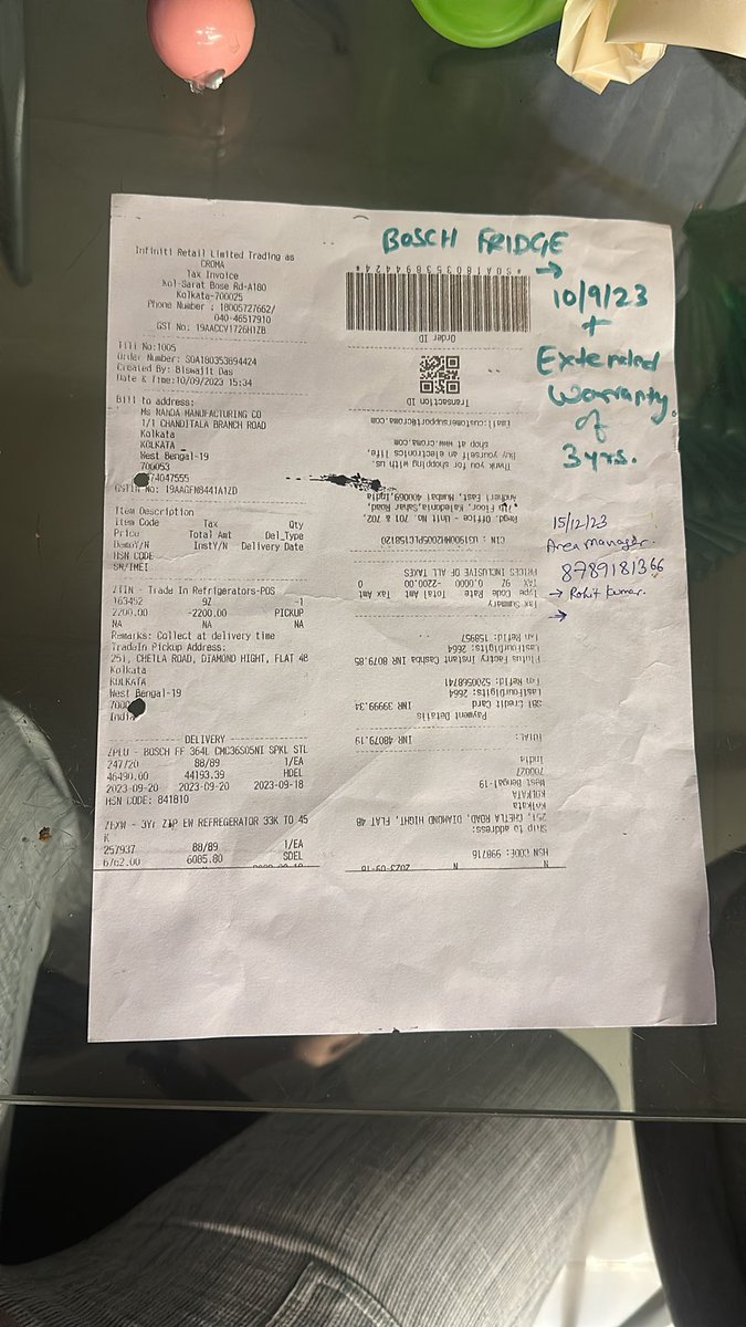 vkshjn's tweet photo. @boschindia @BoschHomeIN Shocked by the poor quality of our 3-door Bosch fridge bought from @CromaRetail in Sept 2023. Replaced once, still not cooling. Multiple complaints, no permanent fix. Tired of excuses. We demand a full resolution or refund. Ref: SOA180353894424. #Bosch https://t.co/RNbmQseX3m