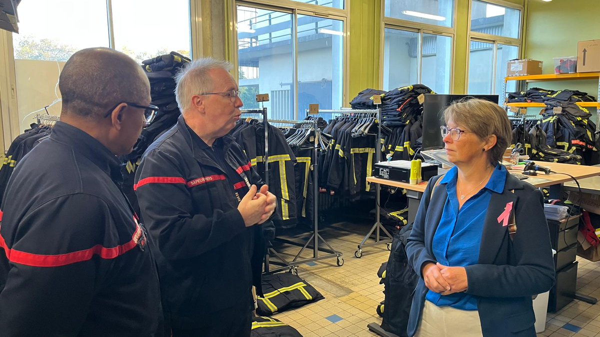 07/10: Visite de Madame Lédie LE HIR au centre d'incendie et de secours de Brest accompagnée par l'équipe de direction.