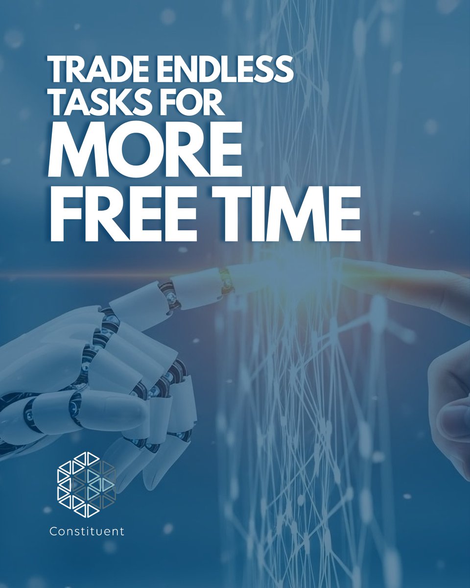 ConstituentLtd's tweet image. For #WorkLifeWeek, trade endless tasks for more free time💻

Let AI &amp;amp; smart tools handle the grind by automating admin, summarising reports, and streamlining projects.

Less screen time, more your time✅ See how we can help:
constituentassociates.com