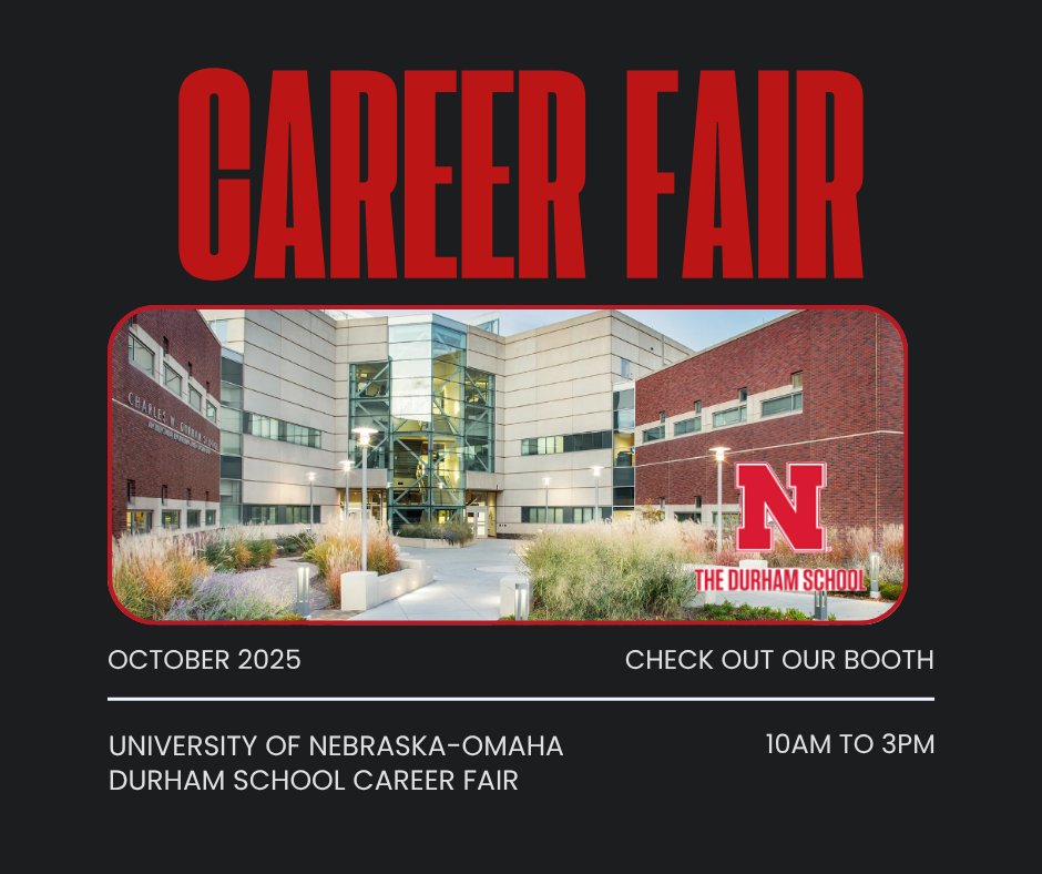 📣We are at the University of Nebraska at Omaha The Durham School of Architectural Engineering and Construction career fair today from 10am to 3pm! Explore our projects, our people, and the exciting career paths waiting for you at Morrissey Engineering.
morrisseyengineering.com/careers/