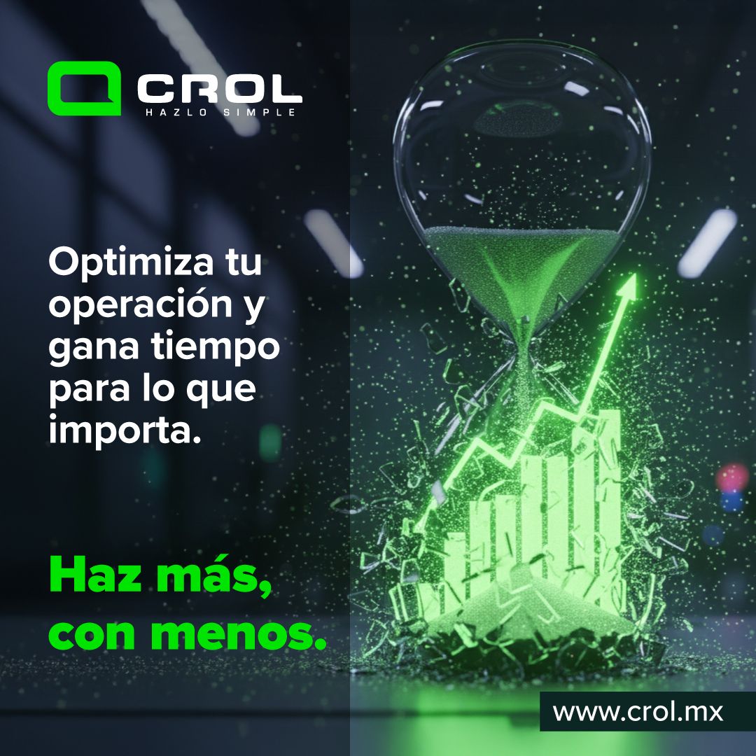 CrolERP's tweet image. Haz más con menos: cada minuto ahorrado hoy es una inversión en el futuro de tu empresa.

#CrolERP #HazloSimple #TomaElControl