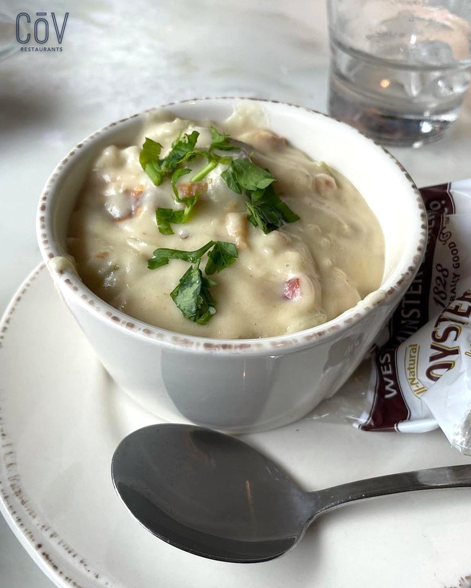 Soup season is here! Enjoy a delicious cup or bowl of our coastal classic, Clam Chowder, today.

📸 @therealhotsoups

#LifeAtTheCoV #clamchowder #soup #soupseason