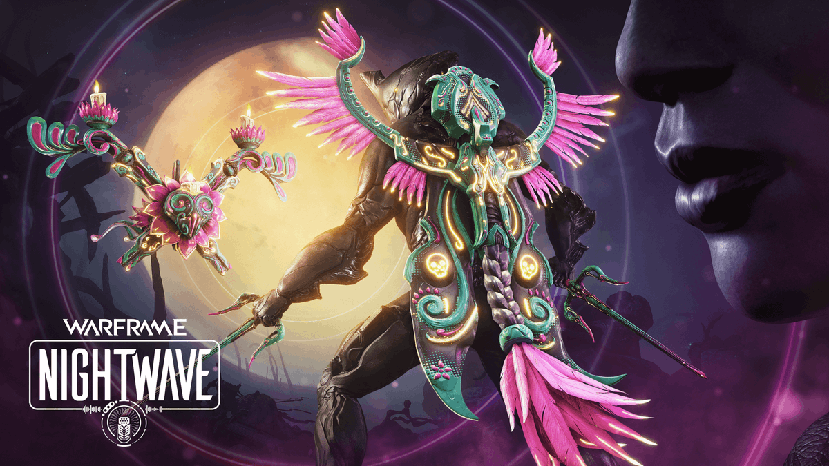 PlayWarframe's tweet photo. Nora’s got a lullaby for you, Tenno, and the dead are wide awake.

Nightwave: Dreams of the Dead drops October 27 — complete Acts and get your hands on Day of the Dead-themed rewards! https://t.co/MFgsN8803k https://t.co/hG9hgYThBP