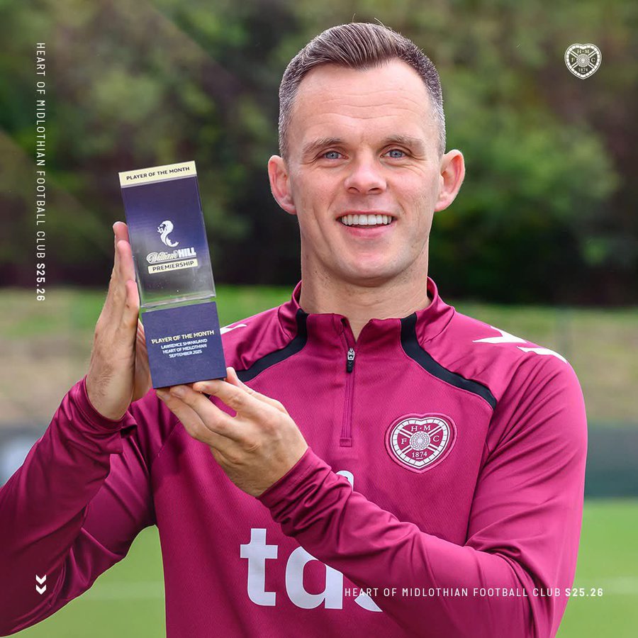 centralescoces's tweet photo. Lawrence Shankland foi eleito o melhor jogador do mês na elite escocesa! 🔥

O artilheiro do Hearts segue brilhando e mostrando por que é um dos nomes mais decisivos do campeonato. 🏴⚽️

#SPFL #Hearts #Shankland https://t.co/1Z826CSrKf