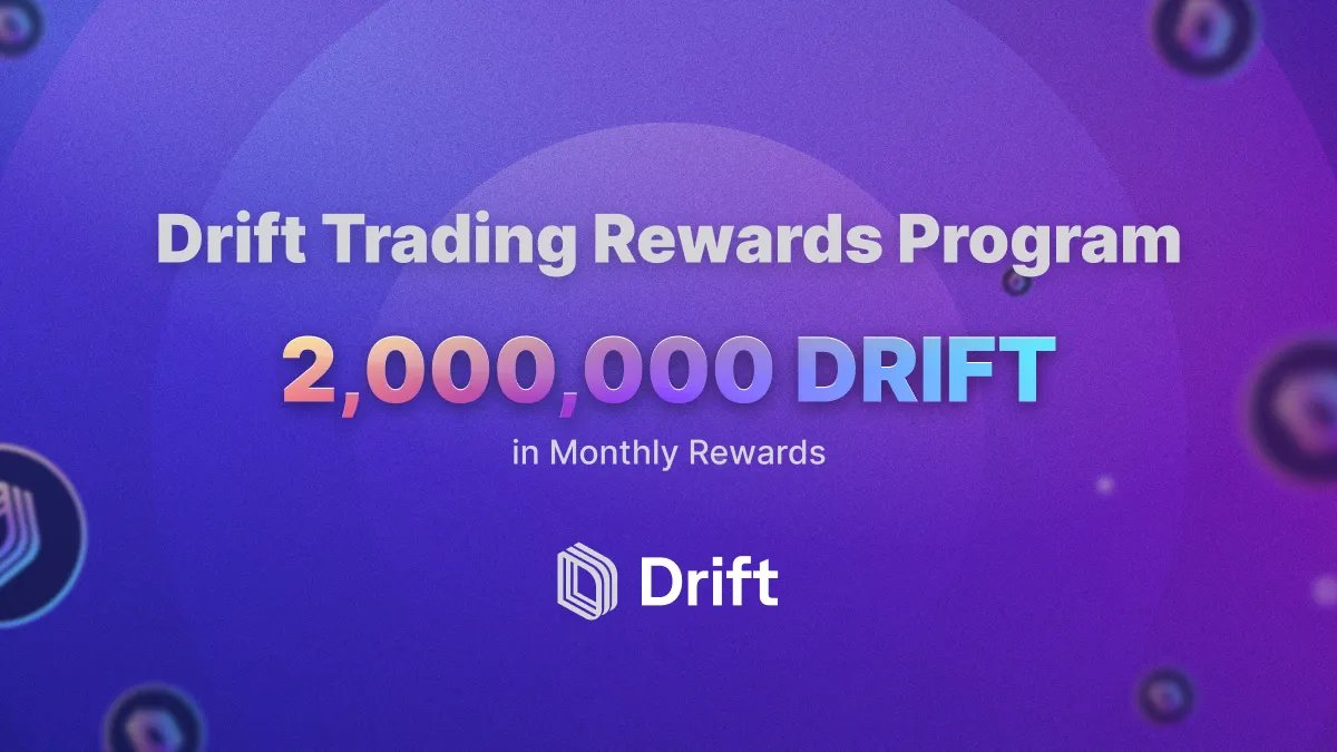 _DanielGC_'s tweet image. 🚨 2'000'000 $DRIFT MONTHLY IN TRADING REWARDS 🚨
⬇️