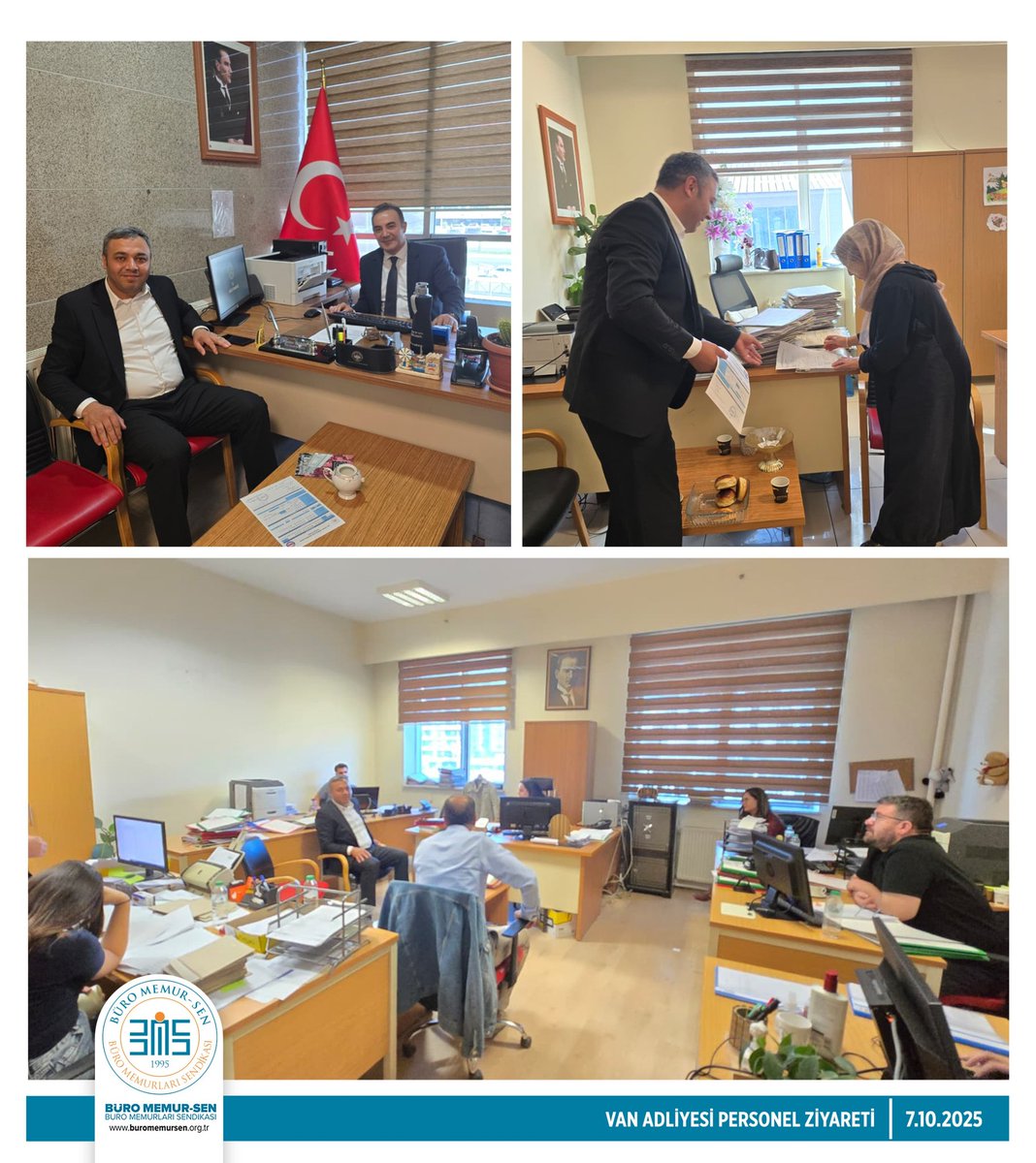 VAN ADLİYESİ PERSONEL ZİYARETİ 📍

Sendikal faaliyetlerimiz kapsamında teşkilat buluşmalarımız ve kurumsal ziyaretlerimize devam ediyoruz. Van Adliyesi personeli ile bir araya gelerek sorun, talep ve beklentilerini dinledik.

Yeni üyelikler gerçekleştirerek onlara “Aramıza hoş