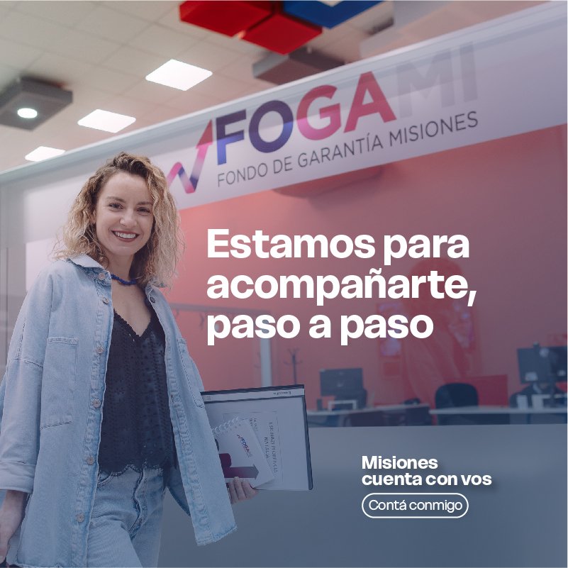 El Fondo de Garantía de Misiones te acompaña con avales reales para que acceder a un crédito sea más fácil, ya sea en el banco o en el mercado de capitales.

📍Pasá por Av. Uruguay 2848 (Posadas) o entrá a 👉fogami.com.ar