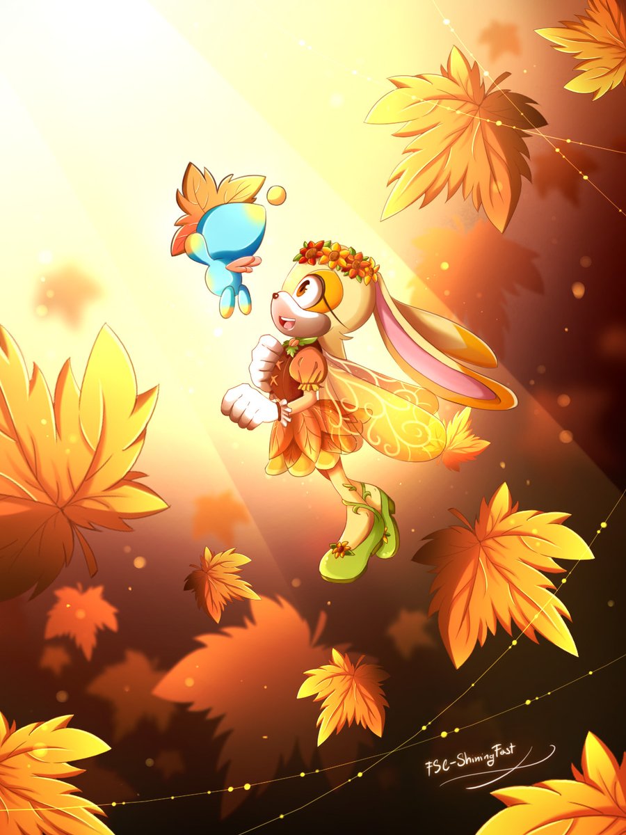 FSCShiningfast's tweet photo. Cream & Cheese in Autumn Event🍁🧡💛💙
"CREAM and CHEESE So CUTE😭😍"
FANART : FSC-ShiningFast
#fanart #CreamTheRabbit #creamandcheese #sonic_rumble #sonicfanart #autumnevent #Halloween2025 https://t.co/76mA2SRVPG
