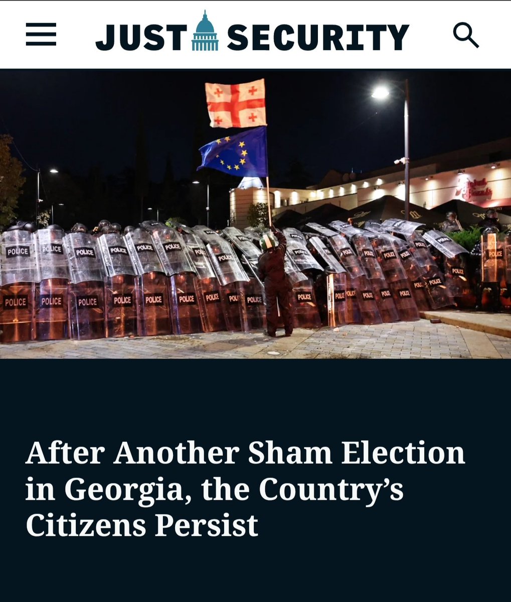 True_Georgian's tweet image. A brilliant article about the recent developments in Georgia and where we stand now👇
#IStandWithGeorgiaOnItsPathToEurope
#GeorgiaProtests #TerrorinGeorgia