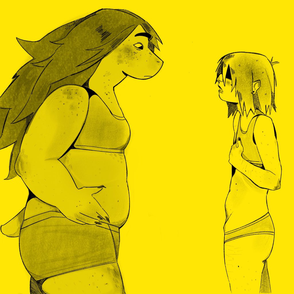 JujucaArt's tweet image. Body types #krusie #deltarunefanart