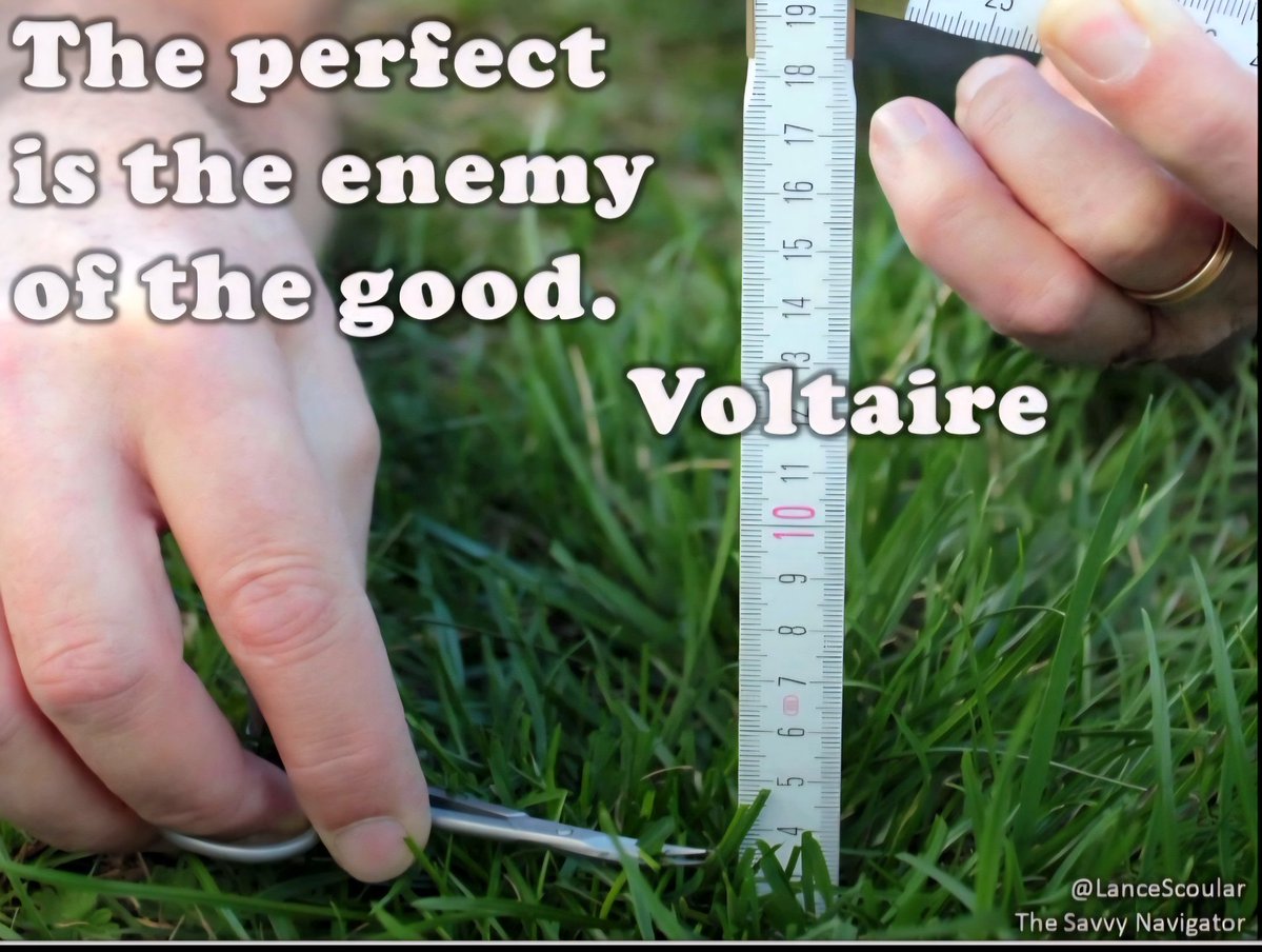 ImportExportME's tweet image. The perfect is the enemy of the good. 

                  Voltaire   

#perfect #good