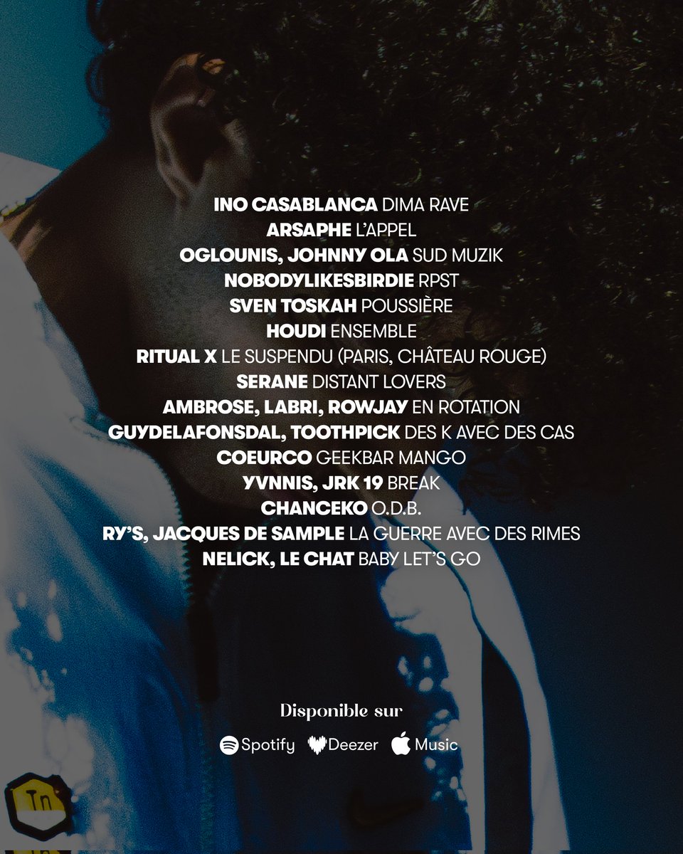 lalogemag's tweet photo. Alors qu'il dévoilera son projet "Extasia" ce vendredi, Ino Casablanca est en cover de notre playlist 💫
Nobodylikesbirdie, Chanceko, Sven Toskah, Coeurco, OgLounis et bien d'autres sont #EnRotation !
🔗 https://t.co/8P6bPo9j39 https://t.co/6QjnrfYNbI
