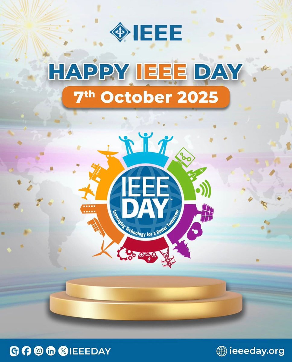 IEEE_CS_SSIT's tweet image. 🎉 Happy IEEE Day 2025 from the IEEE SSIT &amp;amp; Computer Society! 🎉

#IEEEDay #IEEEDay2025 #IEEE #SSIT #ComputerSociety #TechForGood #InnovationWithPurpose #EngineeringTheFuture