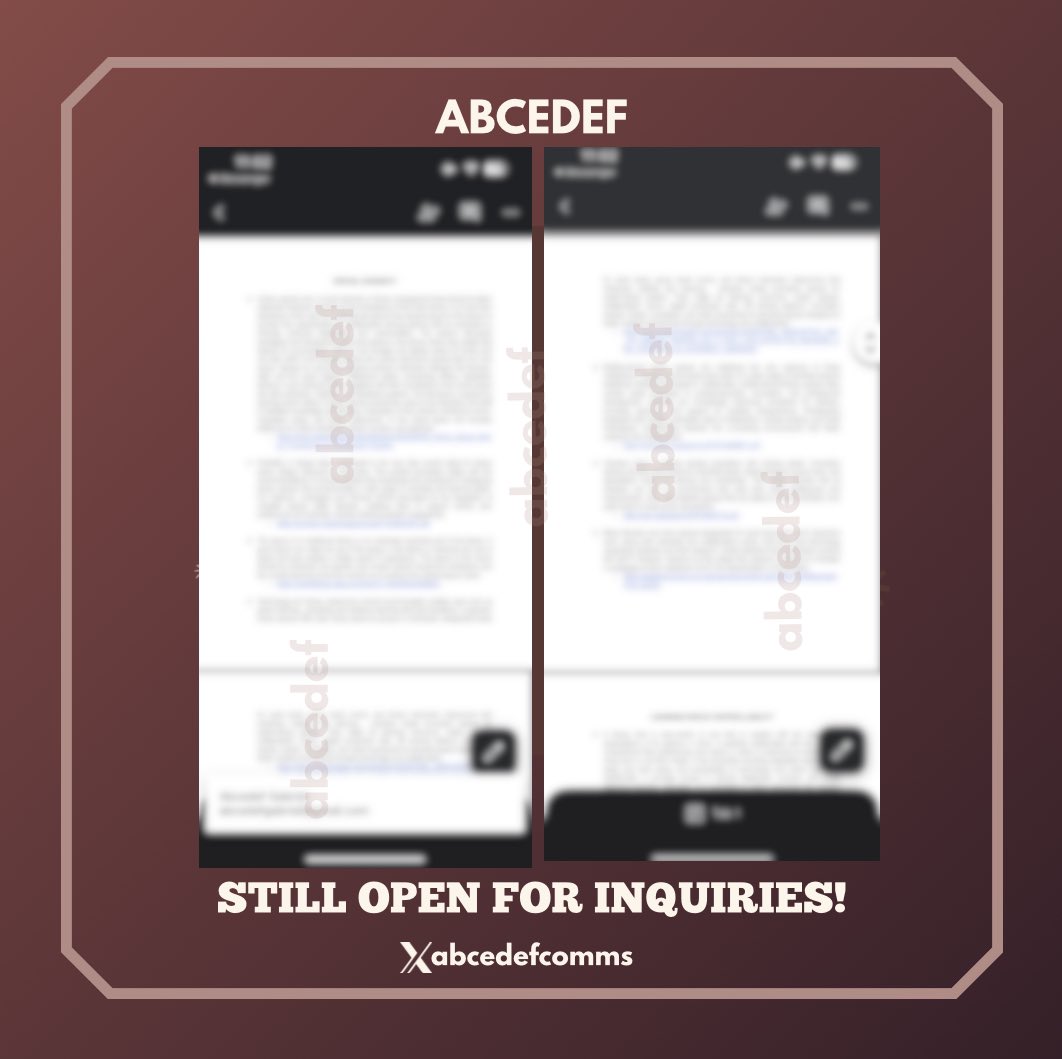abcedefcomms's tweet image. ── .✦· RRLs 

thank you for trusting abcedef!

╰┈➤ i&apos;m still open and accepting academic commissions! dm for inquiries!