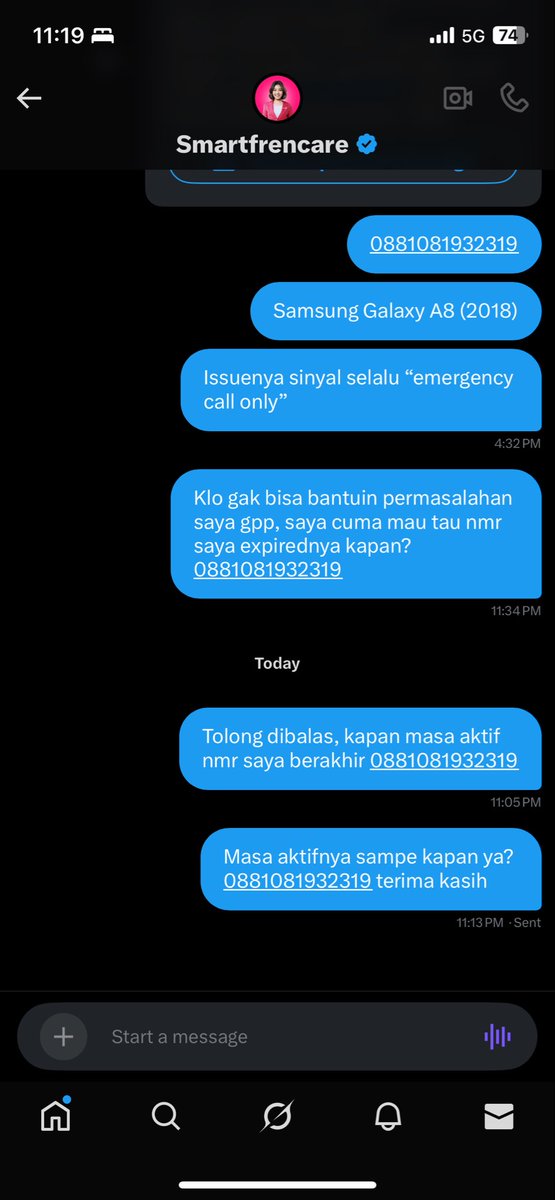 antonyhamidi's tweet photo. @smartfrencare Belum dibales min. https://t.co/24t6GcgmzE