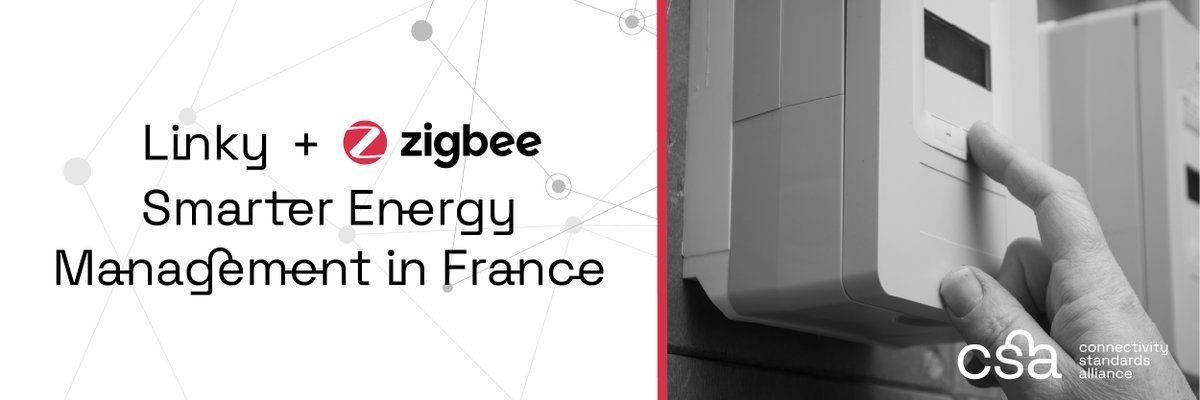 csaiot's tweet image. In this blog, the Connectivity Standards Alliance highlights how Linky Smart Meters, with the integration of #Zigbee, pave the way for smarter energy management in France.

Read the blog: hubs.la/Q03L2t8b0

#csaiot #standardsmatter #iotcommunity #iotsolutions #smartenergy