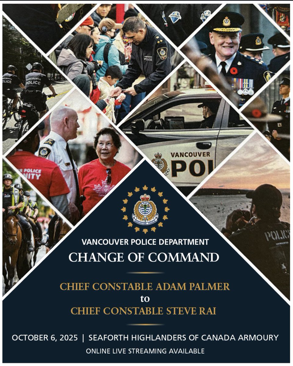 Lenny Zhou 🇨🇦🇺🇦 (@lennynanzhou) on Twitter photo Great honour to attend the <a href="/VancouverPD/">Vancouver Police</a> Change of Command Ceremony with my Council colleagues, officially welcoming <a href="/VPDChiefRai/">Chief Constable Steve Rai</a> as Vancouver’s 32nd Chief Constable — and the first of South Asian descent in our city’s history.
Another proud immigrant story! 🇨🇦
Looking forward to Great honour to attend the <a href="/VancouverPD/">Vancouver Police</a> Change of Command Ceremony with my Council colleagues, officially welcoming <a href="/VPDChiefRai/">Chief Constable Steve Rai</a> as Vancouver’s 32nd Chief Constable — and the first of South Asian descent in our city’s history.
Another proud immigrant story! 🇨🇦
Looking forward to