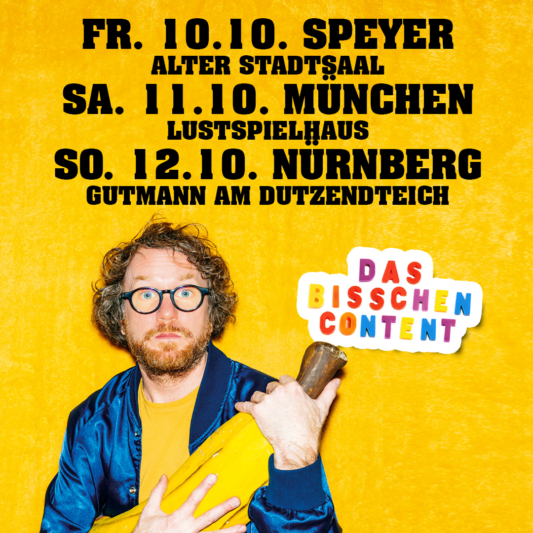 Kommen Sie vorbei? Hier gibts Ticketlinks und weitere Termine:
agenturknoch.de/kuenstlerinnen…