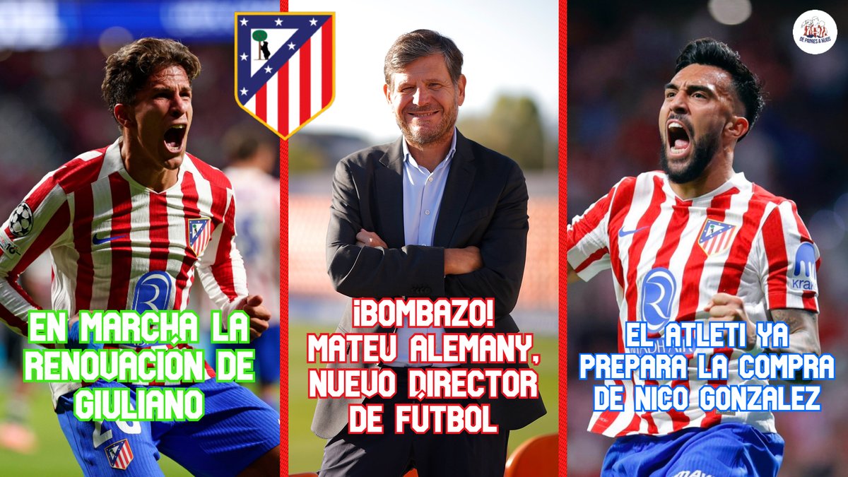Nuevo vídeo en De Padres a Hijos!!! Bombazo: Mateu Alemany, nuevo director de fútbol del Atleti | En marcha la renovación de Giuliano | El club ya prepara la compra de Nico Gonzalez🔴⚪#AúpaAtleti
Link: youtu.be/hzBgJ5yLLso