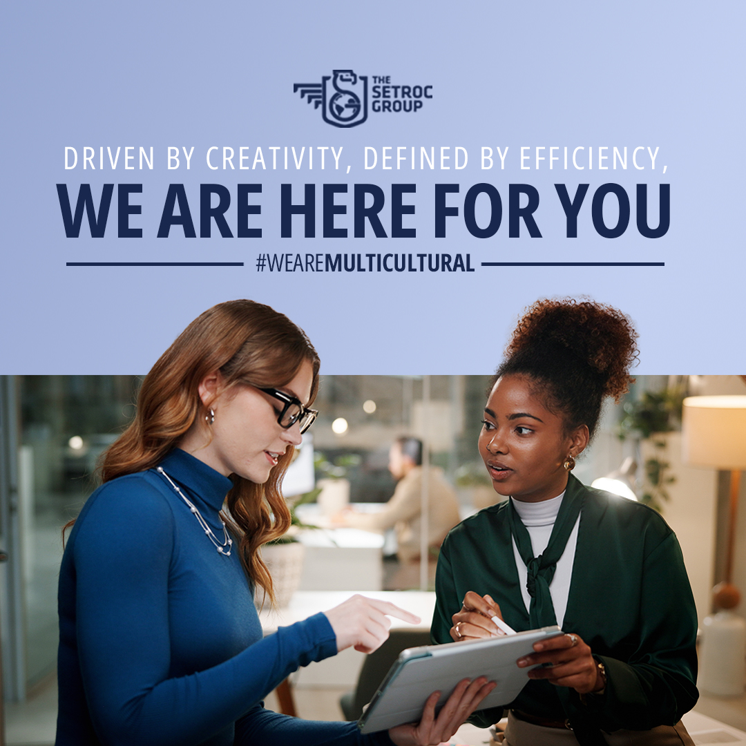 TheSetrocGroup's tweet image. At Setroc Group, diversity fuels our creativity and innovation.
We bring together ideas, cultures, and talents from around the world to deliver solutions that truly connect with people. 
#SetrocGroup #WeAreMulticultural #CreativeTeam #GlobalMindset #Innovation #DiversityAtWork
