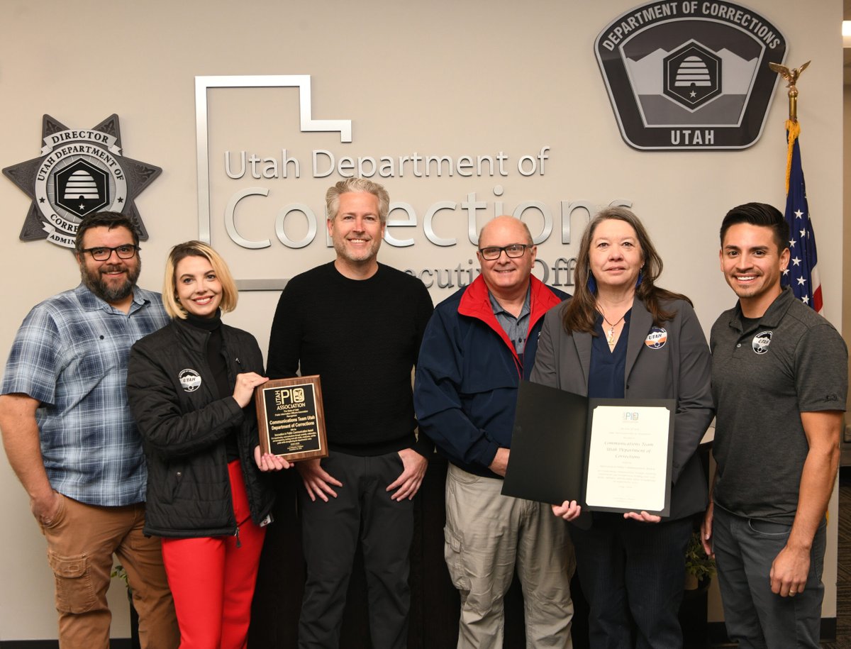 Innovation WIN! 🥇

The #UDC #CommsTeam proudly honored by the Utah PIO Association for redefining our public communications!
Recognized for "transforming communications through creativity, collaboration, and transparency."
Thanks to all #TeamUDC this award truly belongs to you!