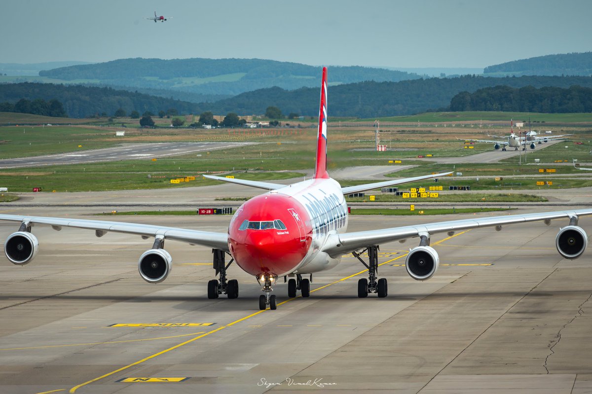 As part of the fleet modernisation, Edelweiss has started retiring their A340s starting with this 22 year old HB-JMG. The aircraft was with Edelweiss  for the past 9 years and the airline now shifts it's focus on their brand new A350s retiring entire A340s by 2027.

#edelweiss