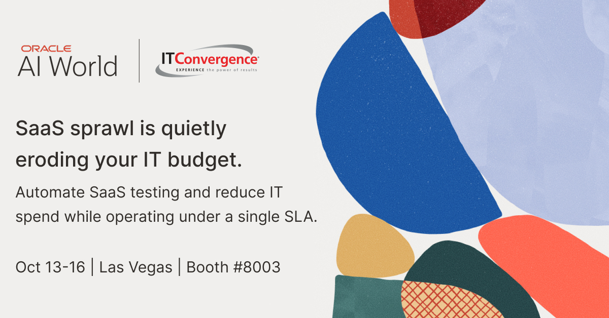 IT_Convergence's tweet image. Less than 1 week away, meet us at Oracle AI World 2025 to see how we help clients gain peace of mind in uncontrolled SaaS growth, which, if left unchecked, is quietly eroding IT budgets.
 
Book your consultation today:
hubs.ly/Q03Myt3M0

#AIWorld #Cloud #ManagedServices
