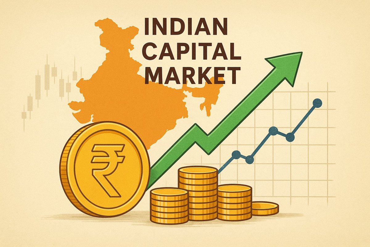 Garg_Aditya_'s tweet image. 🔥 India’s Capital Market 2025: Meet the Powerhouses Fueling Your Wealth! 🇮🇳

India’s stock markets are buzzing with energy—7,500+ listed firms, vibrant exchanges, sharp intermediaries, and tech-savvy service players. Let’s take a journey through the ecosystem and see how these…