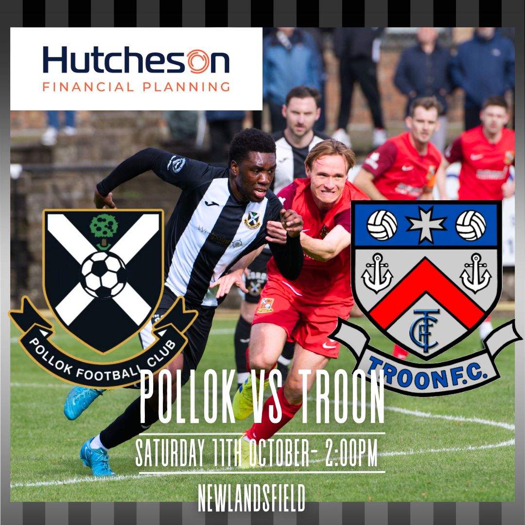 More action at Newlandsfield this week as we take on Troon at the weekend!

🆚 Troon FC
🏟️Newlandsfield
📅Saturday 11th October
🕑2:00PM
🎟️£10/£6 -Accompanied Under 12s Free

Match Sponsor: Hutcheson Financial Planning

app.fanbaseclub.com/Fan/Tickets/Se…