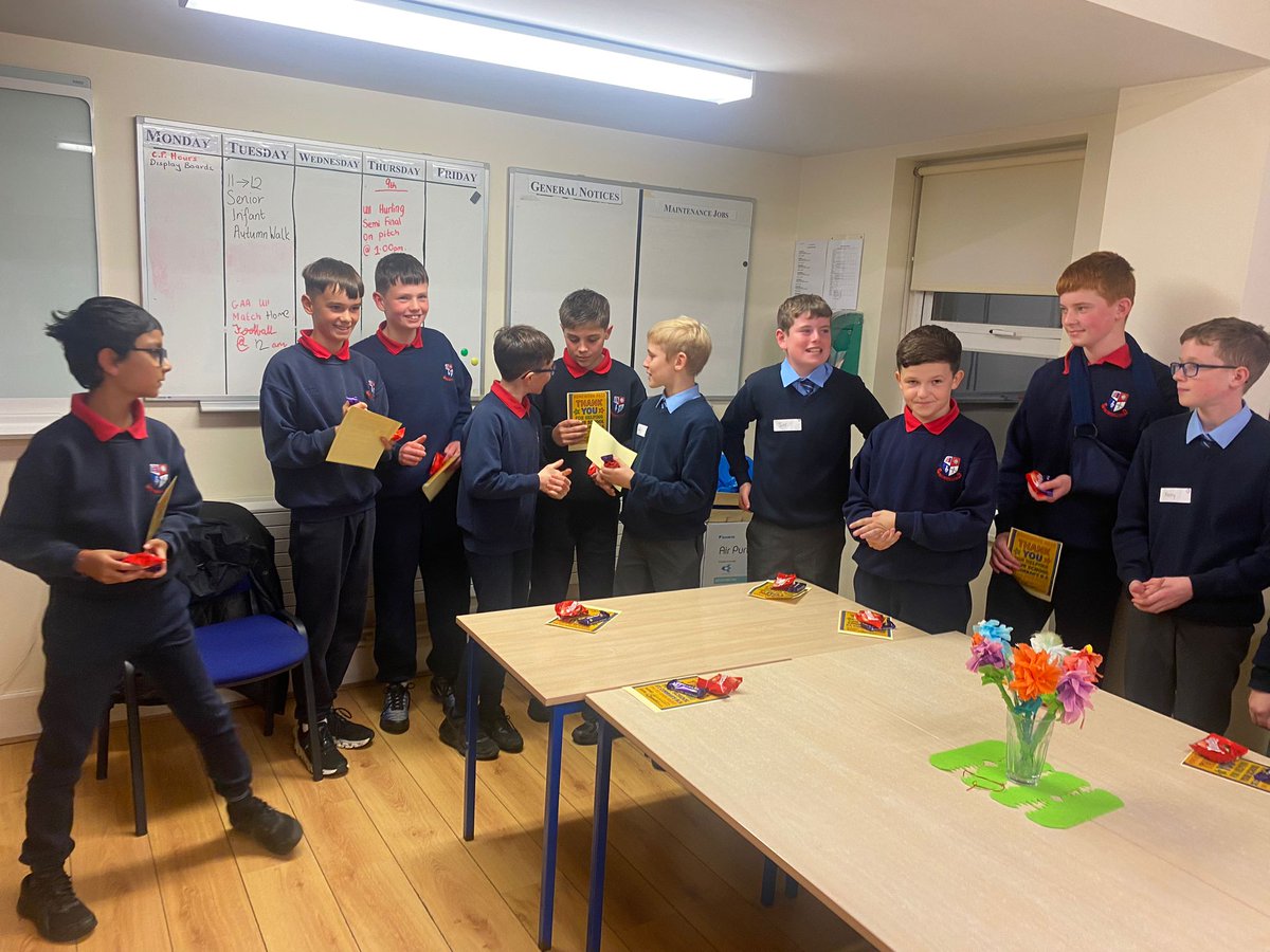 StCorbansNS's tweet photo. Thanks to all our visitors for our open night last night. A special well done to our wonderful student helpers who did a wonderful job 😁 https://t.co/ovAo9ZWEnF