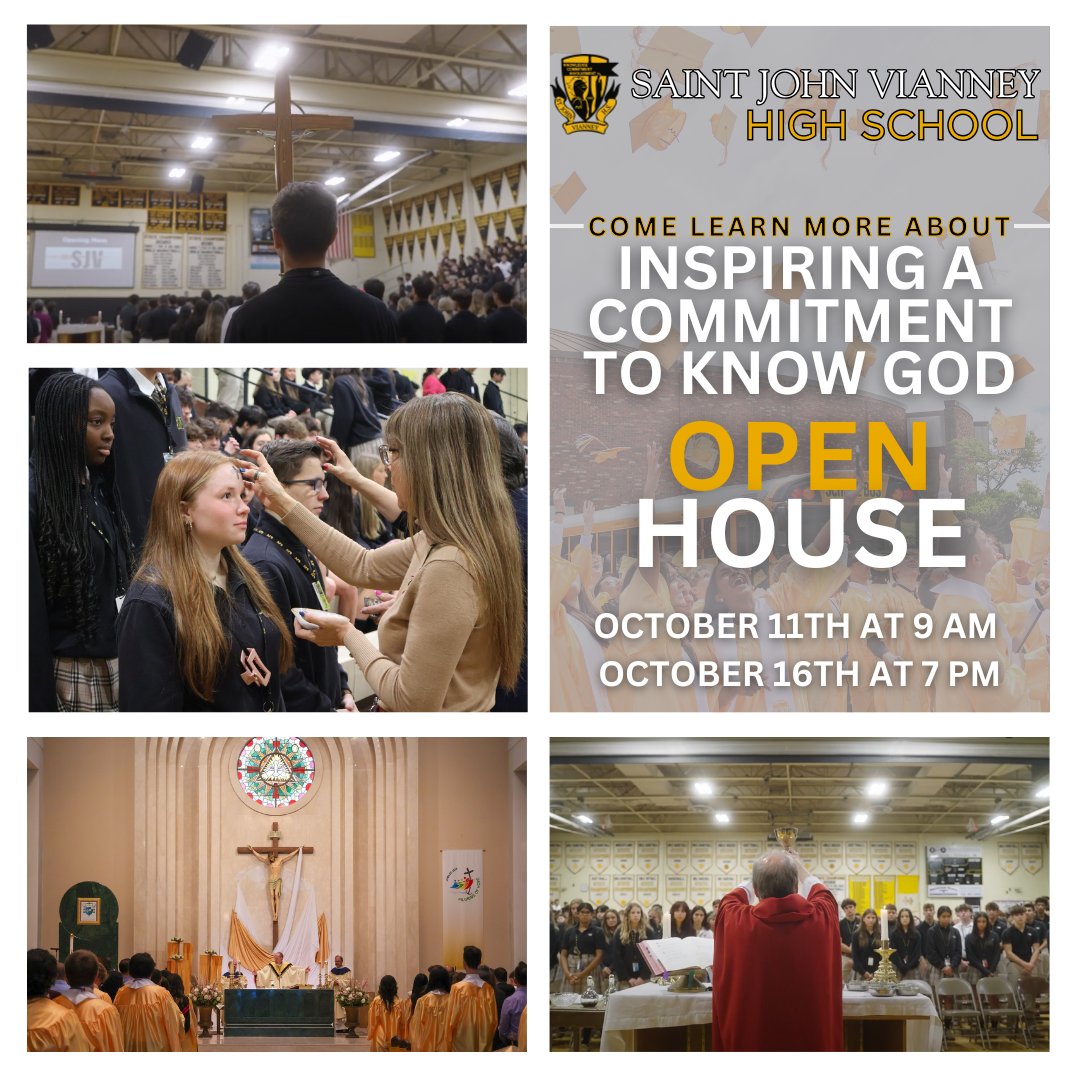 As a parent, you want a school where your child is encouraged to grow not just academically, but also in faith &amp; character. Join us for our Open House on October 11 &amp; 16 to see firsthand how SJV can be the supportive, faith-filled community your family is looking for. Link in bio