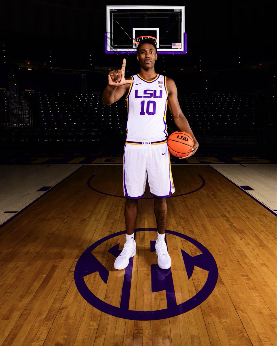 LSUBasketball's tweet image. Birmingham Bound ✈️

Jalen Reed, Dedan Thomas, Jr., and Marquel Sutton will join Matt McMahon at SEC Tip-Off 2026!