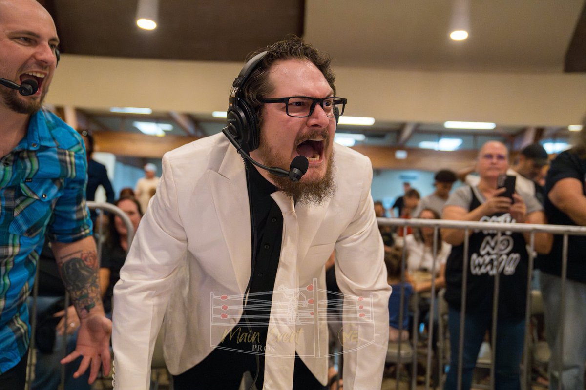 TheDrEric's tweet image. Certainly can’t say I don’t bring emotion to what I do 😅

#prowrestling #commentary #commentator #wrestling