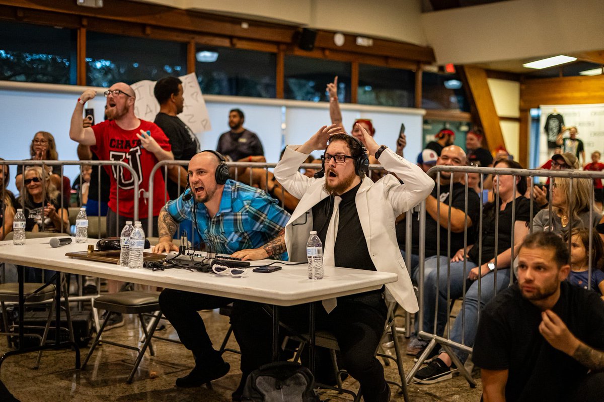 TheDrEric's tweet image. Certainly can’t say I don’t bring emotion to what I do 😅

#prowrestling #commentary #commentator #wrestling
