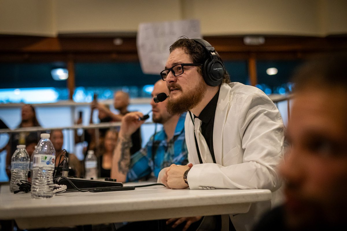 TheDrEric's tweet image. Certainly can’t say I don’t bring emotion to what I do 😅

#prowrestling #commentary #commentator #wrestling