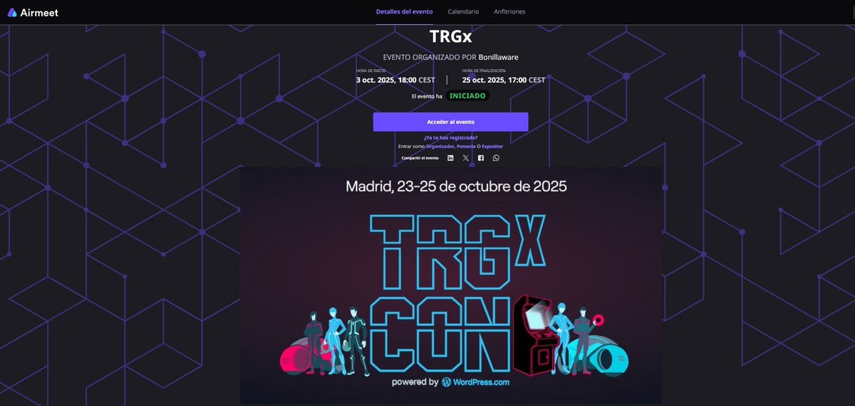 tarugoconf's tweet image. ¡Nos vemos en 20 minutos en #Airmeet!