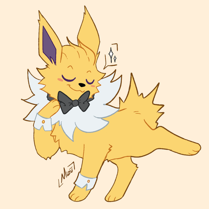 #Joltober       
N° 7 
Fancy Style

#Joltober_Mizu #Jolteon #Pokemon #Pokemonfanart