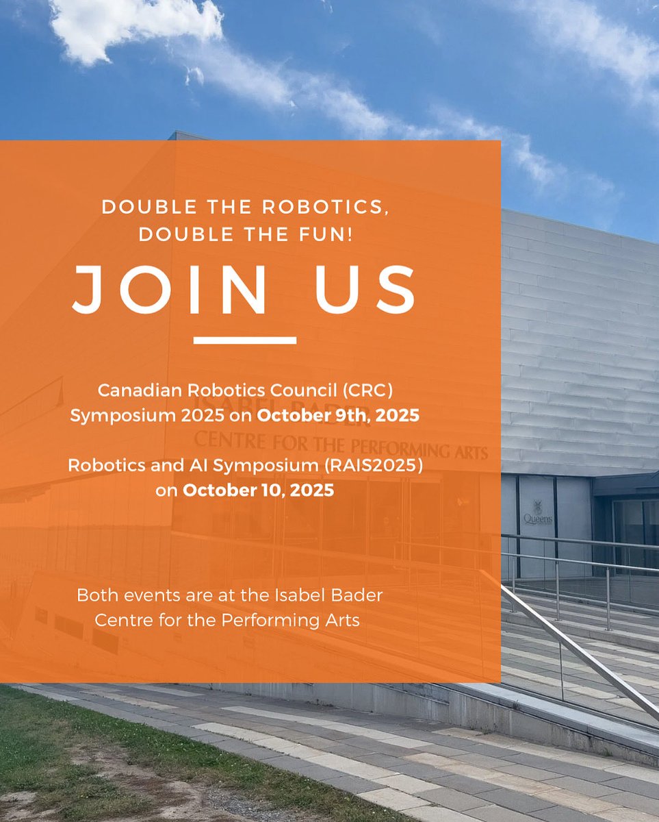InDro_Robotics's tweet image. Double the Robotics, Double the Fun!
We&apos;re gearing up for a fun week in Kingston and can&apos;t wait to see you at two fantastic events at the Isabel Bader Centre for the Performing Arts!

We look forward to connecting with you.