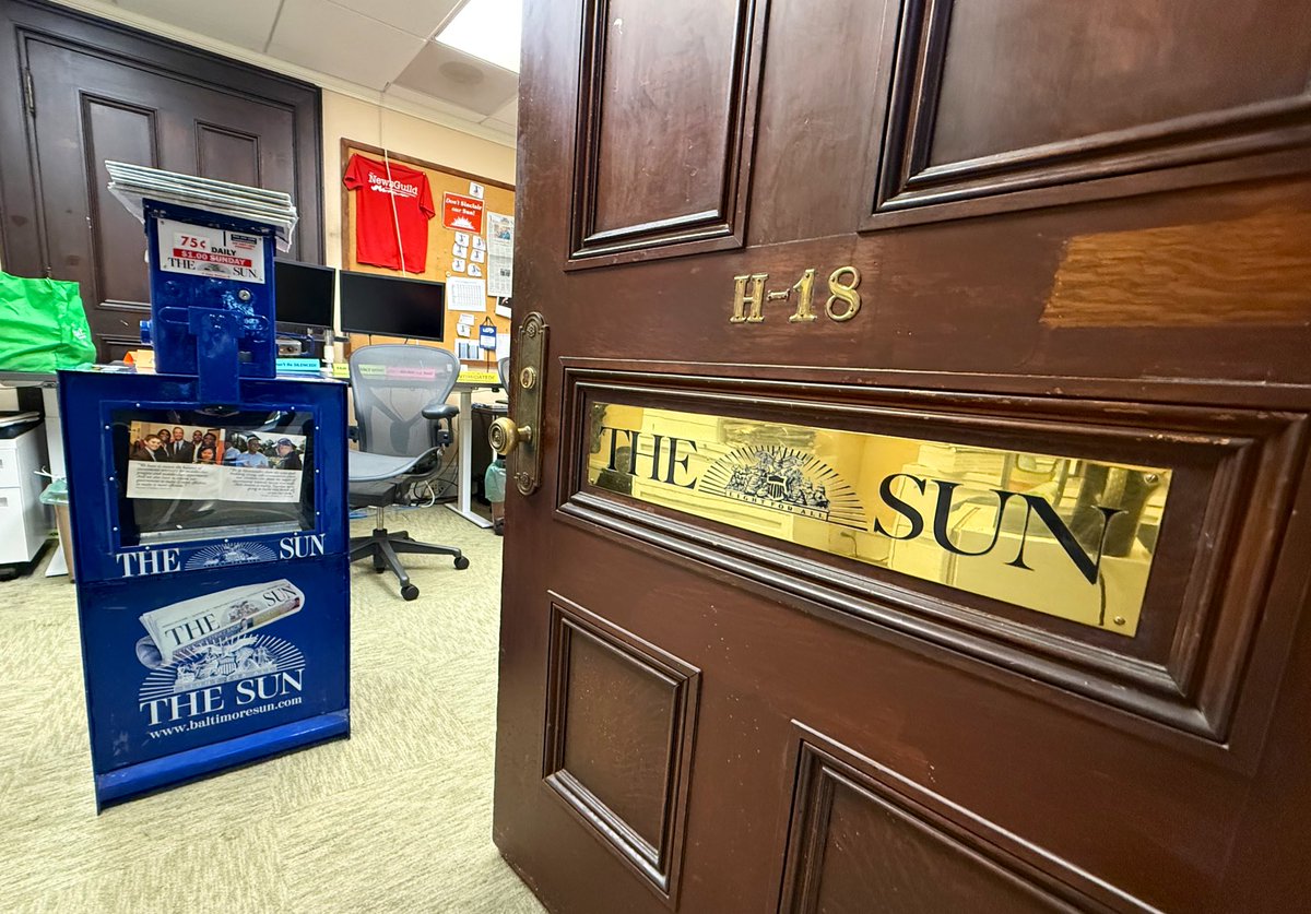samjanesch's tweet image. Personal news: Last week was my final one at The Baltimore Sun.

It was an eventful few years in Maryland politics, and I appreciated the opportunity to cover a slice of them. 

Onto something new soon.