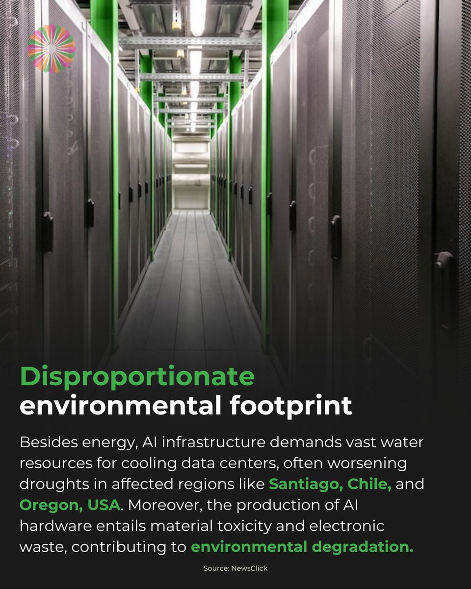 indiahouseusa's tweet image. Data centers use massive power, water, and fossil fuels, worsening climate disasters from the Himalayas to Houston.
👉 Swipe right!
Follow us: indiahousefoundation.org
#AI #ClimateCrisis #IndianDiaspora #GreenTech #SaveThePlanet #SustainableFuture