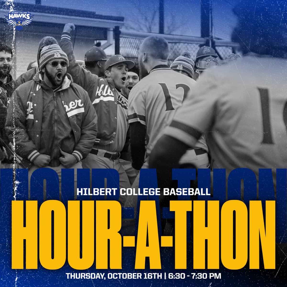 🚨 Hawks Faithful 🚨

Next Thursday evening we’re running our annual Hour-a-Thon. We’re looking to raise funds to elevate our equipment &amp; facilities. All proceeds will go directly back to the program. 

Check back on social media next Thursday night for more info on how to give!